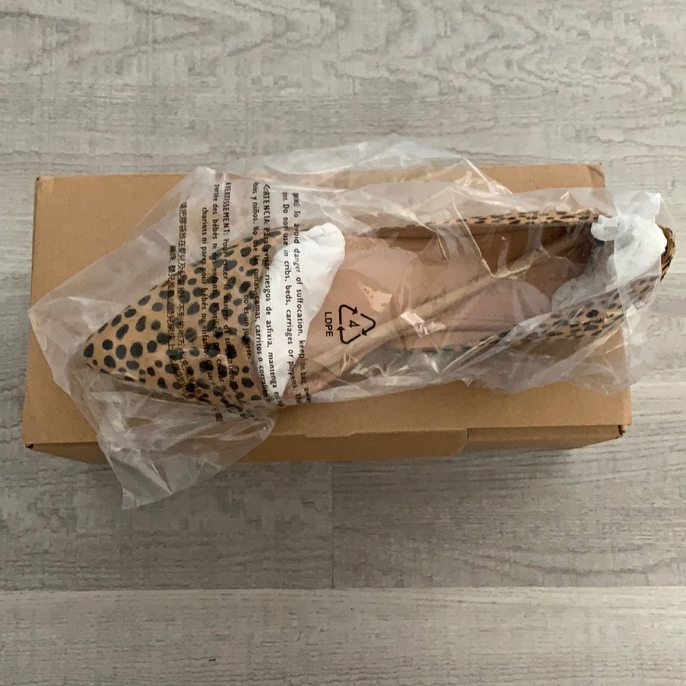 J crew Zoe calf hair d’orsay flats NIB